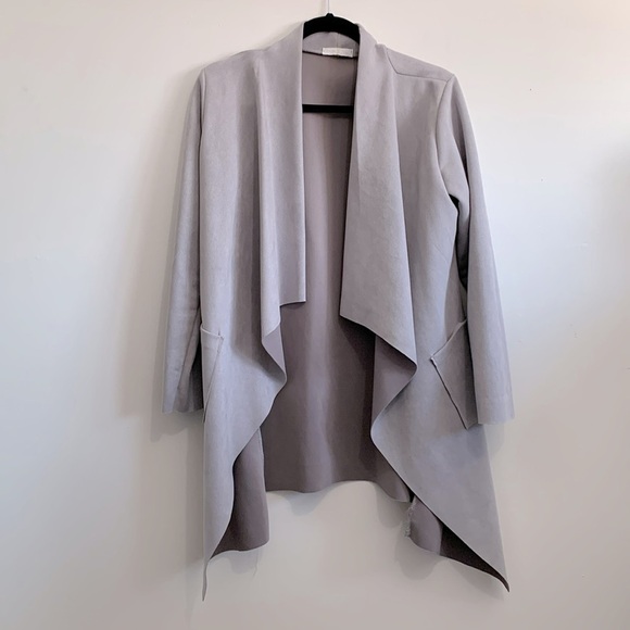 Made in Italy Waterfall style light Jacket in light purple/gery - Picture 3 of 4